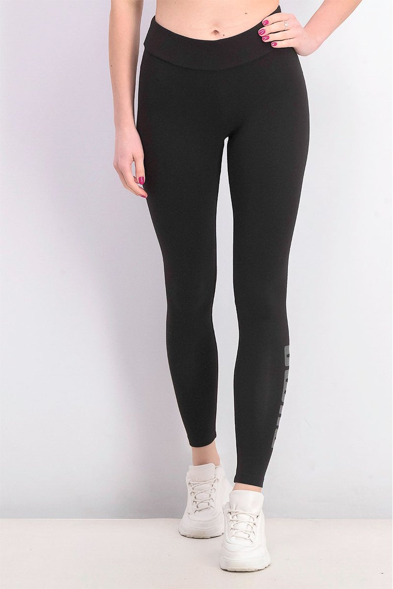 PUMA Women Pull On Basic Leggings, Black - Image 1