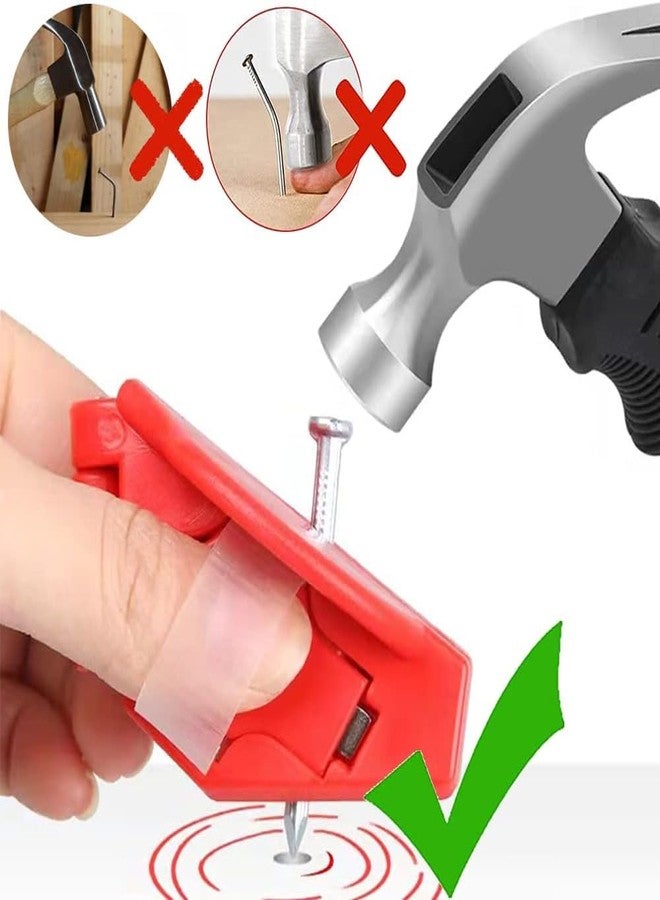 baolaili Nail Holder for Hammering, Plastic Pliers,Finger Protective Nail Guide,Home Tool Auxiliary Pliers,Gadget More Safety for Hammering Screws and Nails Secure Nails Anti-smashing finger Joint Pliers Tool - Image 5