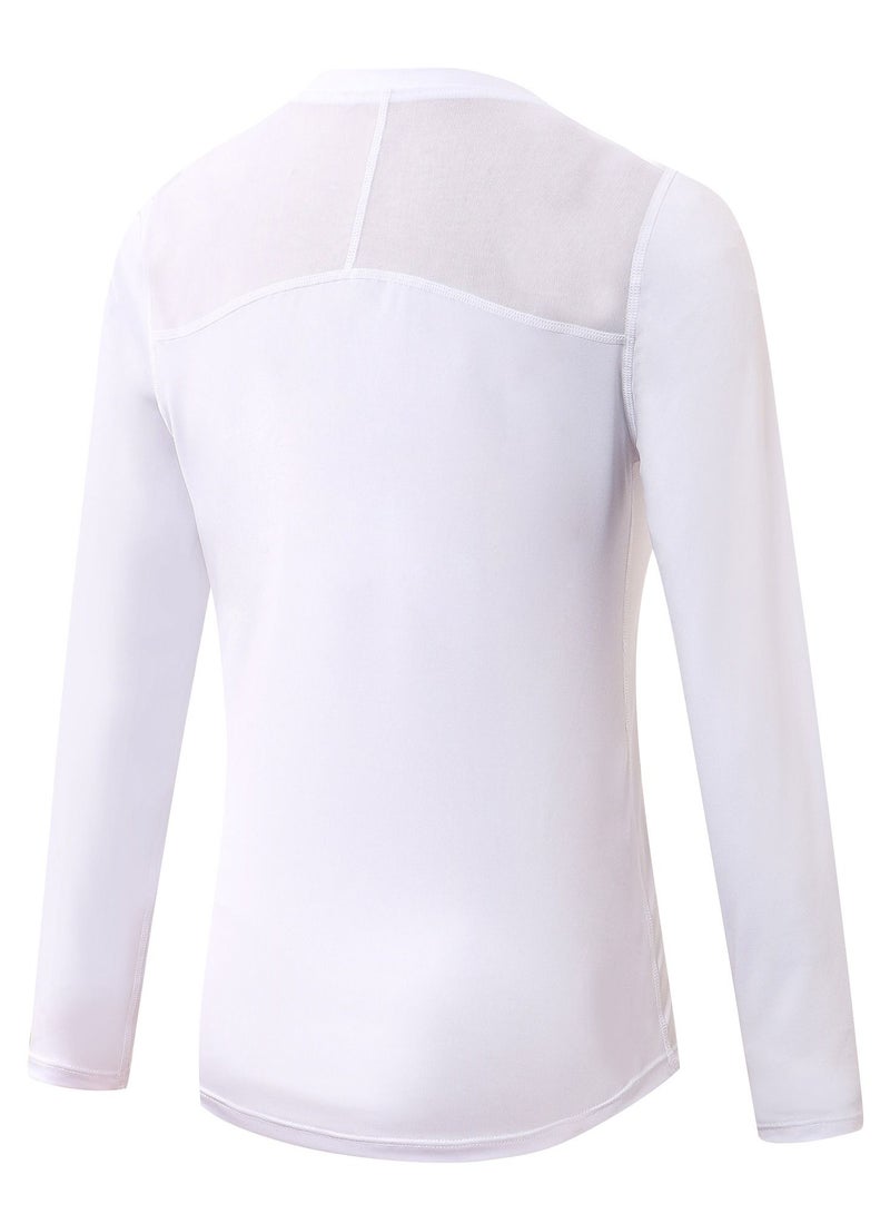 Loquat Women Quick Dry Breathable Long Sleeve Shirt White  - Image 2