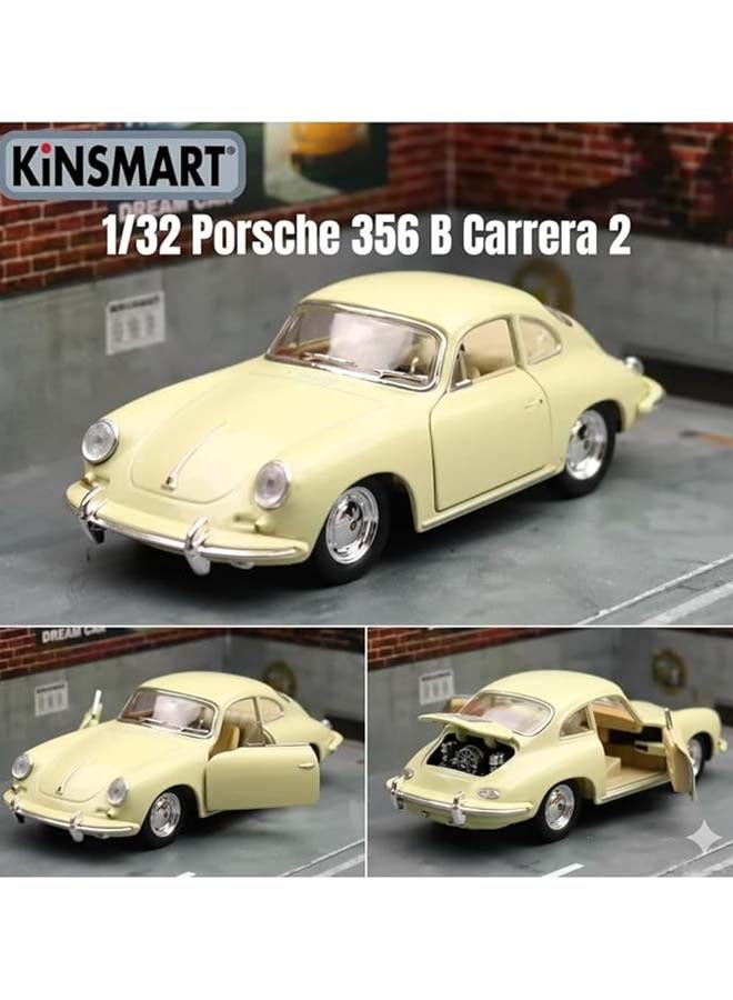 Kinsmart 1:32 Porsche 356 B Carrera 2 Die-Cast Model Car – Pull Back Toy for Kids & Collectors - Image 3
