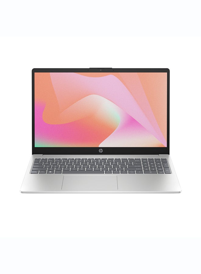 HP 15-fd0067nx Laptop With 15.6 Inch Full HD (1920x1080) Display,  Core 7 150U Processor/16GB RAM DDR5/512GB SSD/DOS(Without Windows)/Intel UHD Graphics/ silver - Image 1