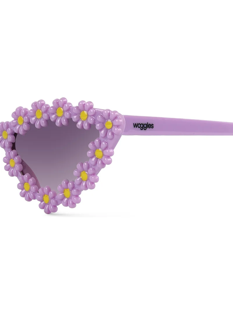 Woggles Stylish Purple Polarized Cateye Kids Sunglasses