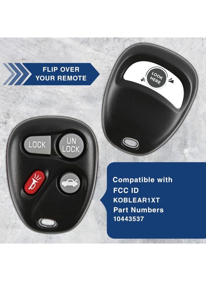 KeylessOption Keyless Entry Remote Control Car Key Fob Replacement for KOBLEAR1XT 10443537 - Image 4