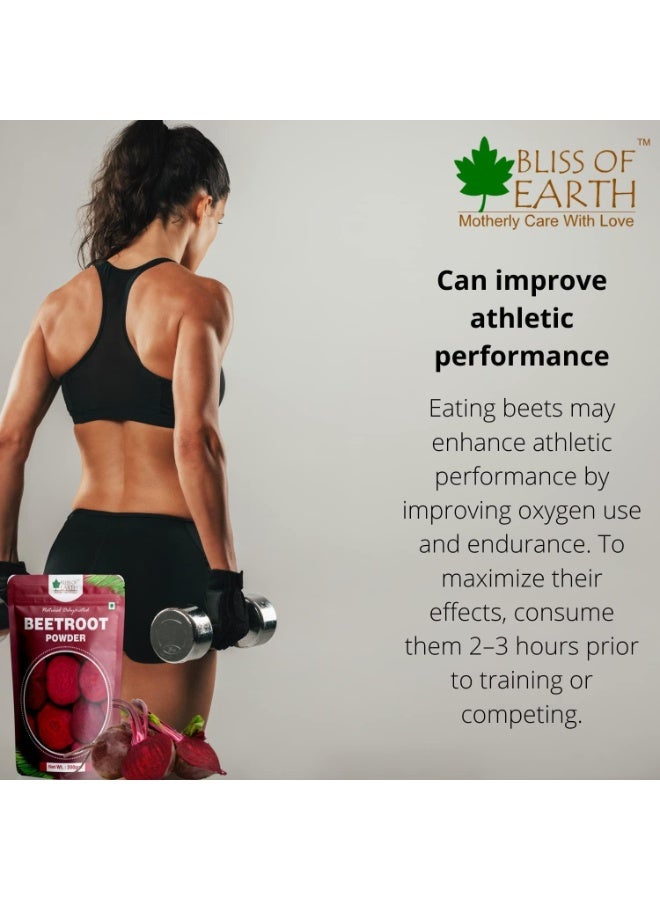 Bliss of Earth Beetroot Powder 500GM | Organic Beet Root Powder | Natural Nitric Oxide Booster | Energy, Stamina & Circulation Support | Superfood for Smoothies, Pre-Workout, Detox, Heart Health | Vegan, Non-GMO - Image 5