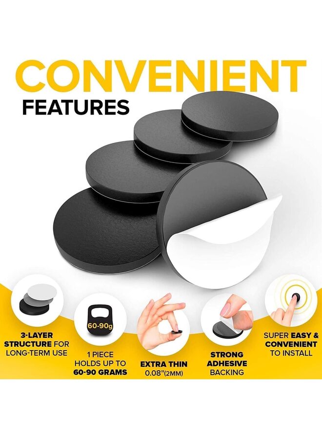 LAMAY 120 magnetic discs, round magnetic discs with adhesive on the back, suitable for handicrafts, simply tear and stick the magnetic discs, suitable for schools, offices, kitchens and homes, refrigerators, buildings and other places. - Image 4