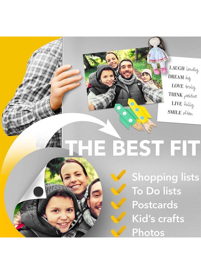 LAMAY 120 magnetic discs, round magnetic discs with adhesive on the back, suitable for handicrafts, simply tear and stick the magnetic discs, suitable for schools, offices, kitchens and homes, refrigerators, buildings and other places. - Image 5