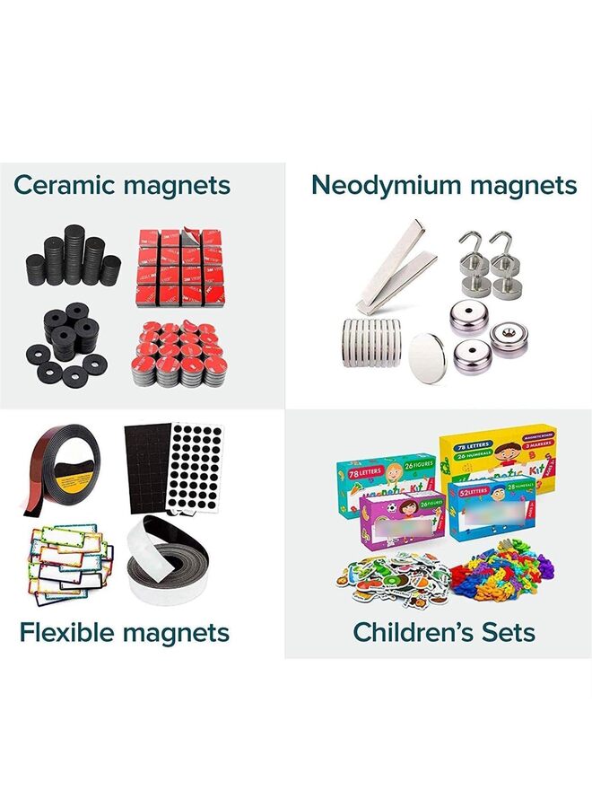LAMAY 120 magnetic discs, round magnetic discs with adhesive on the back, suitable for handicrafts, simply tear and stick the magnetic discs, suitable for schools, offices, kitchens and homes, refrigerators, buildings and other places. - Image 3