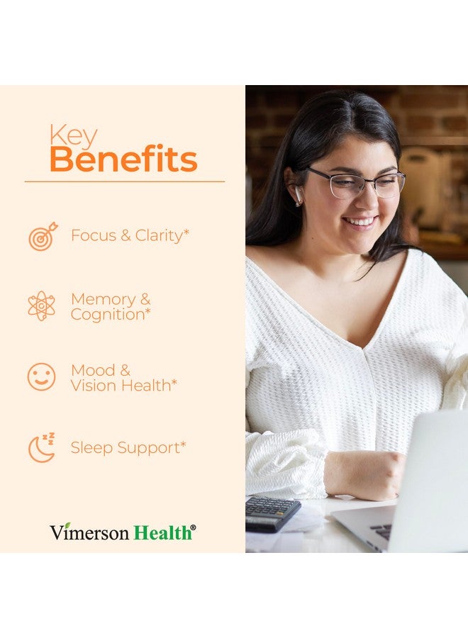 Vimerson Health Saffron Supplements - Turmeric Curcumin Supplement with Black Pepper, Saffron Extract, Cardamom and Cinnamon Pills for Mood, Memory, Eye Health. Joint Supplements for Women & Men. 60 Tumeric Capsules - Image 2