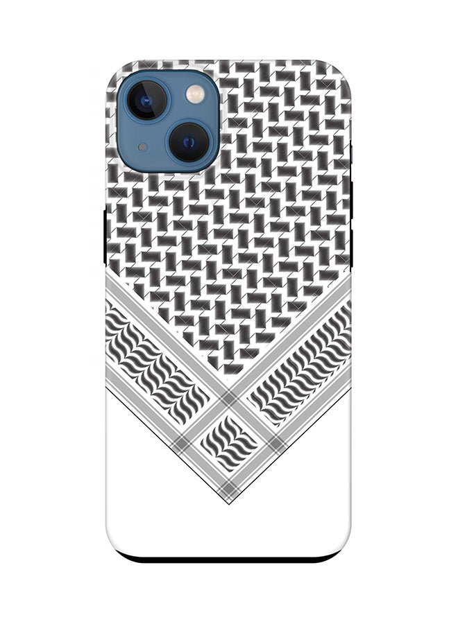 Stylizedd Tough Pro Series Case for Apple iPhone 14 Plus Case Dual Layer hybrid PC & TPU Customized Mobile Cover Shield with inner TPU protection Matte Finish - Victory Shemag(Black)