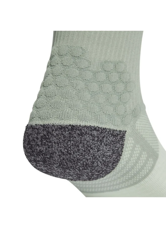 اديداس adidas RUNxBOOST Sock Green Running SOCKS for Unisex - XS