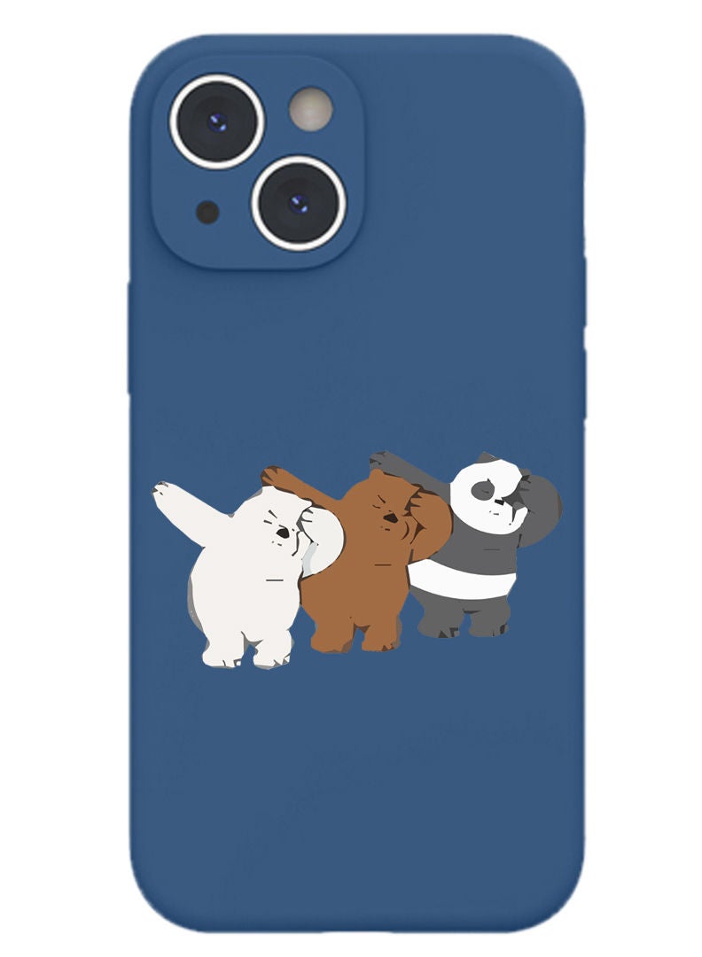 Theodor Protective Slim Fit Case Liquid Silicone Cover with Full Body Protection Anti-Scratch Shockproof Case For iPhone 13 Blue  - Beautiful Dreamer copy - Image 1