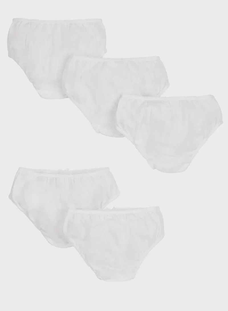 mothercare White Briefs - 5 Pack