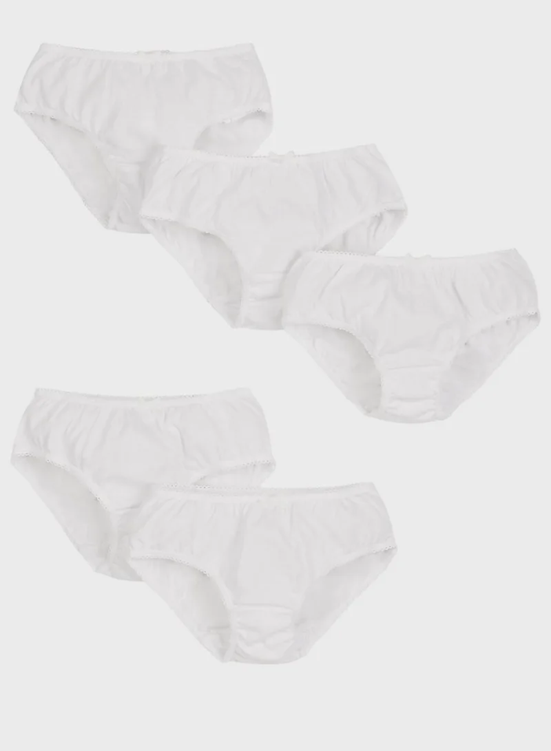 mothercare White Briefs - 5 Pack