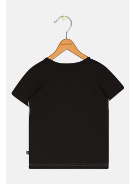 PUMA Kids Boy Sportswear Fit Short Sleeves Training Top, Black Combo  - Image 2