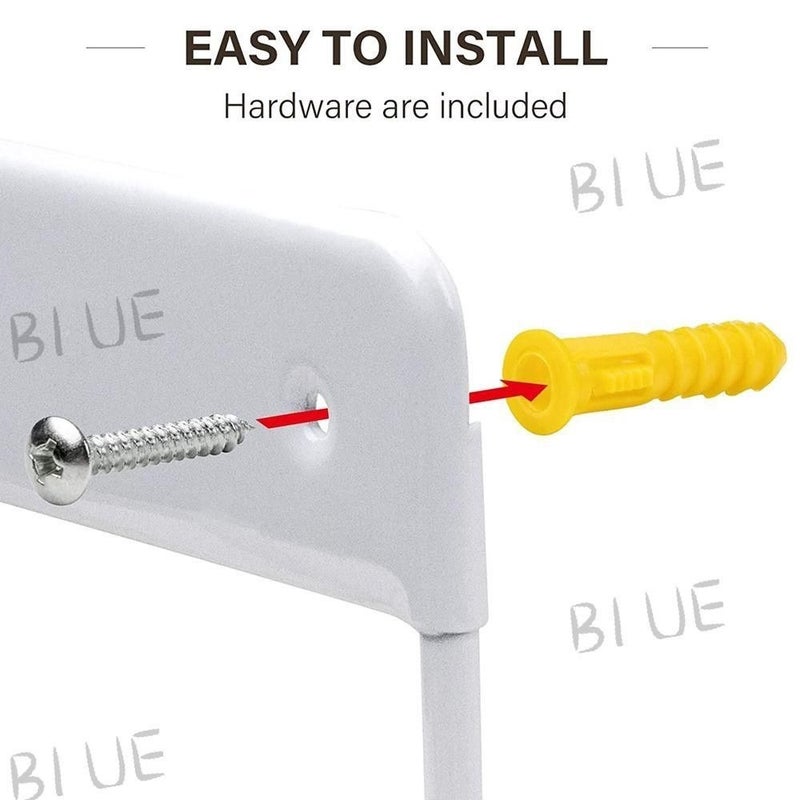 Wall-Mounted Ironing Board Hanger, White - Image 5
