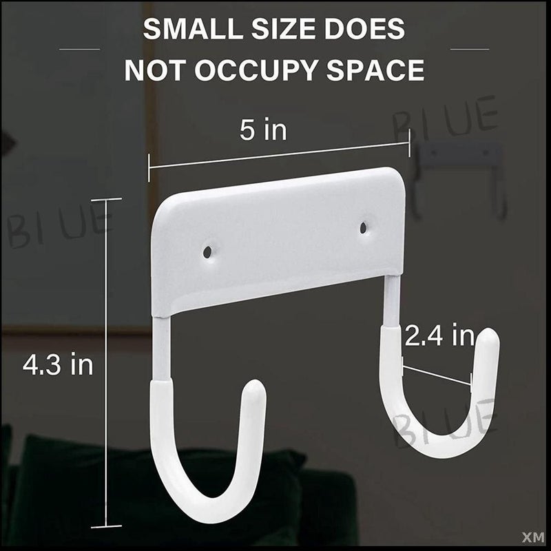 Wall-Mounted Ironing Board Hanger, White - Image 1