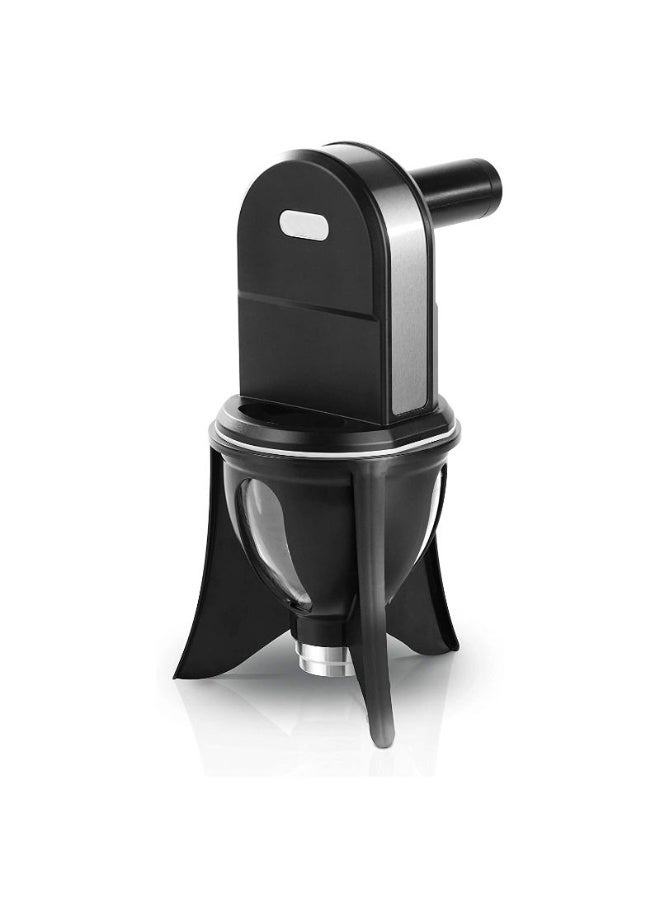 آلة صنع اللقيمات الكهربائية الأوتوماتيكية، جهاز محمول لصنع كرات الحلوى ولقمة القاضي، لون أسود - Image 1