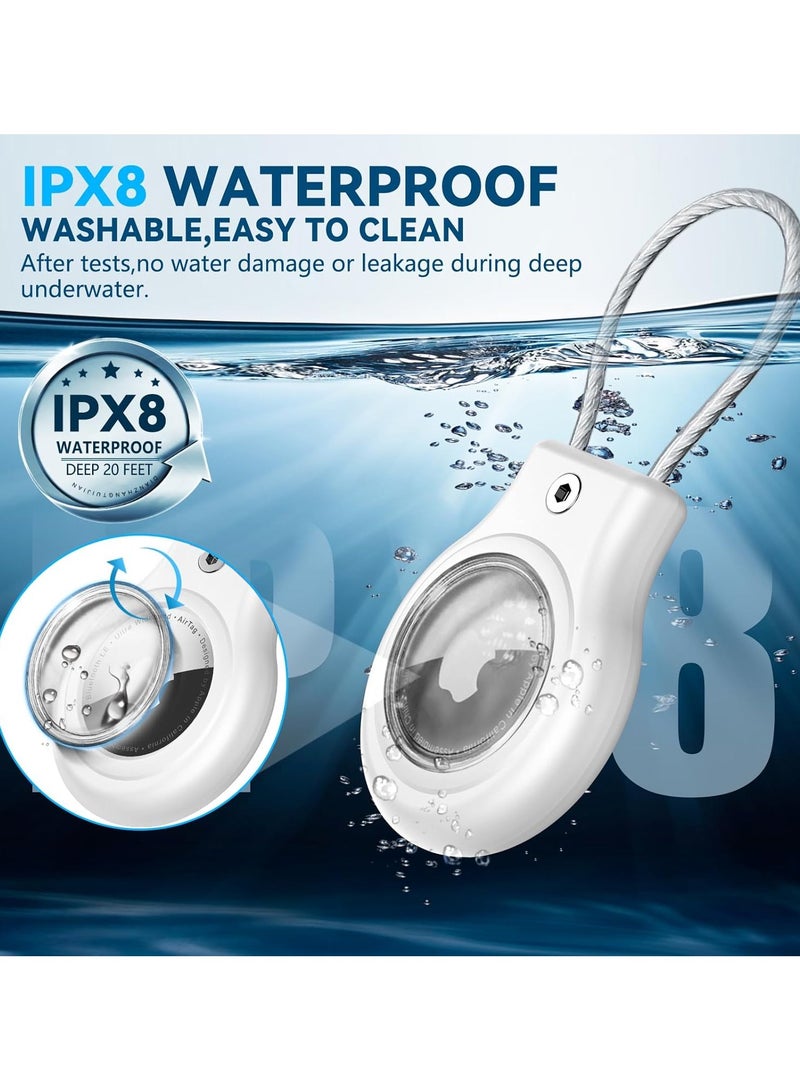 2 Pack Waterproof AirTag Holder with Hex Wrench, Durable PC Protective Case with Secure Lock Design for Pet Collar, Luggage, Backpack & More – Anti-Lost Cover  - Image 2
