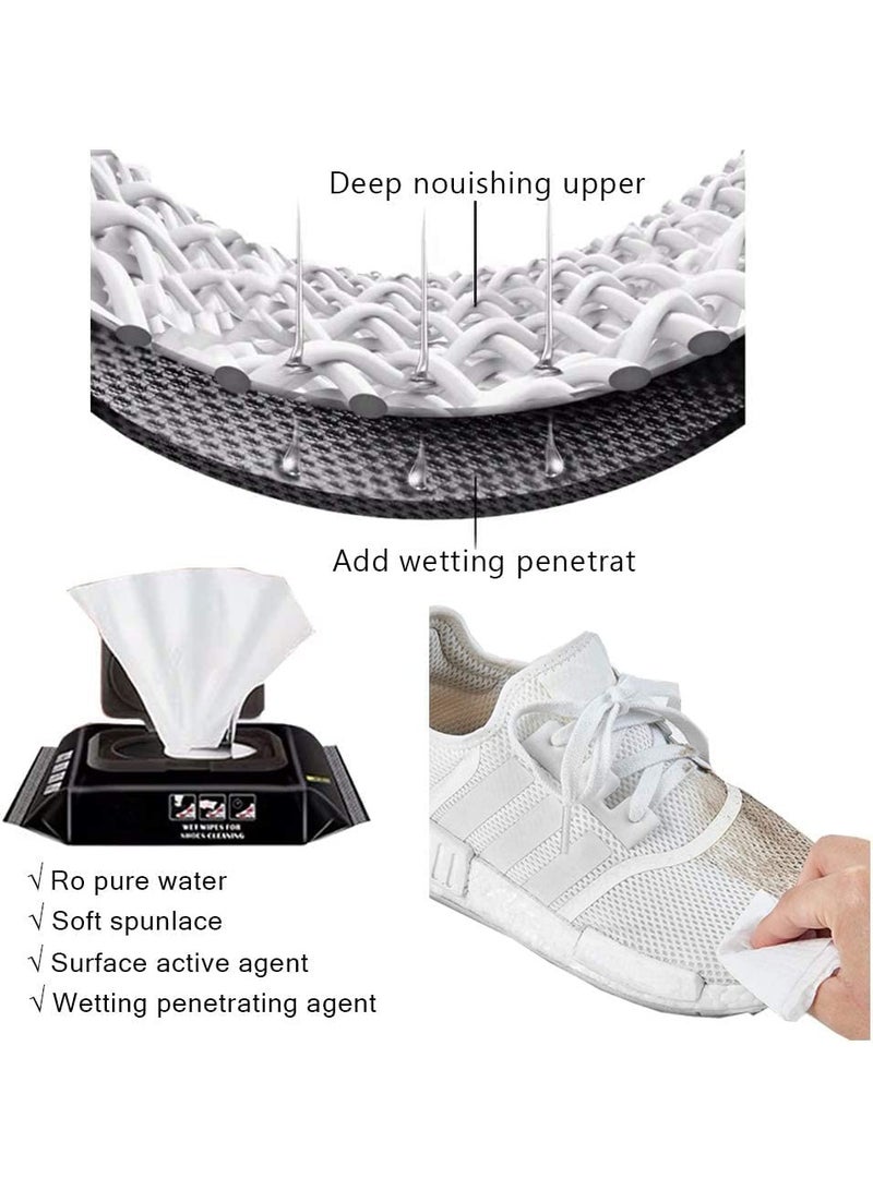 Generic Shoe Cleaning Wipes 1 Pack - 80 Wipes, Sneakers Cleaner, Dirt and Stain Remover - Image 4