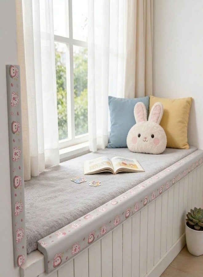 Agabani Cloud Style Baby Safety Edge Protector Strip Table Desk Edge Protection Anti Collision Child Safety Strip Home Furniture Guard 2 Meter Roll Self Adhesive Cartoon Bunny Corner Guard (Grey) - Image 5