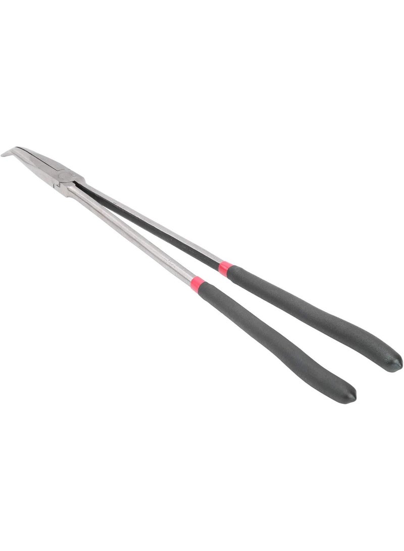 GGOOT 45 Degree Curved Nose Pliers with Long Handle Steel Pliers Hand Tools Steel Pliers Hardware Tool Pliers 400mm 16in - Image 3