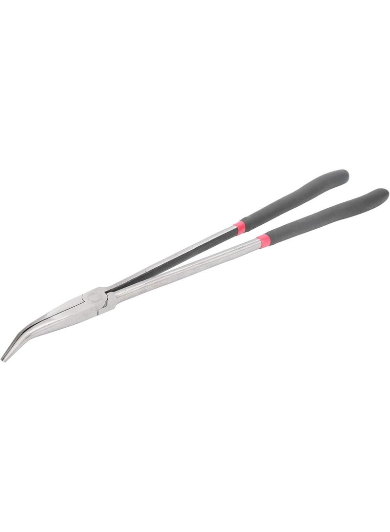 GGOOT 45 Degree Curved Nose Pliers with Long Handle Steel Pliers Hand Tools Steel Pliers Hardware Tool Pliers 400mm 16in - Image 2