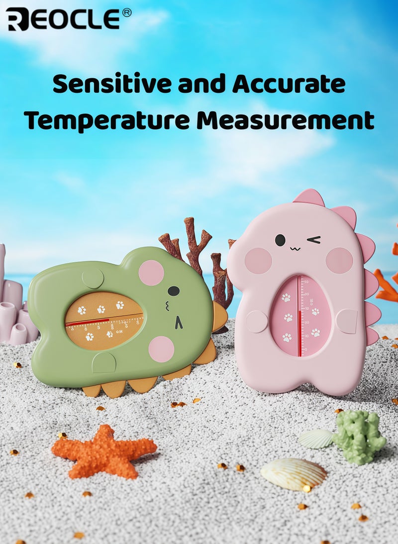 REOCLE Baby's Bath Thermometer with Water Temperature Sensor Floating Bathtub Safety Monitor with Easy Read Display for Infant Newborn Bath Time - Image 2