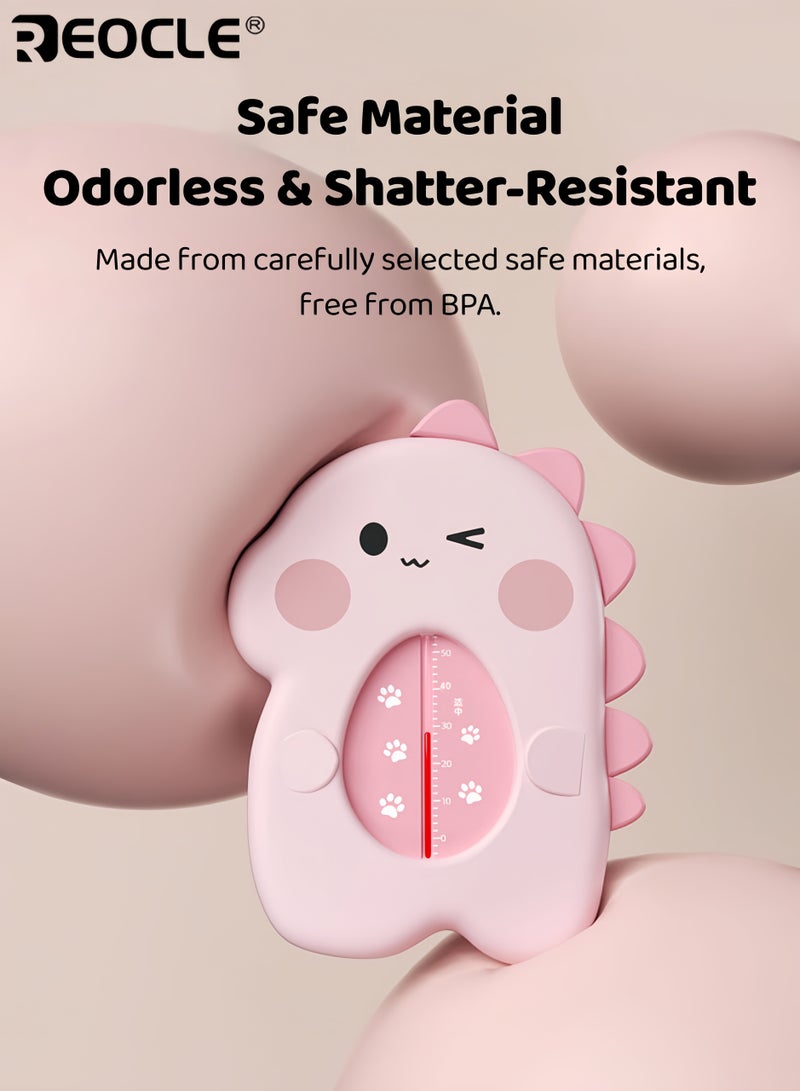 REOCLE Baby's Bath Thermometer with Water Temperature Sensor Floating Bathtub Safety Monitor with Easy Read Display for Infant Newborn Bath Time - Image 4