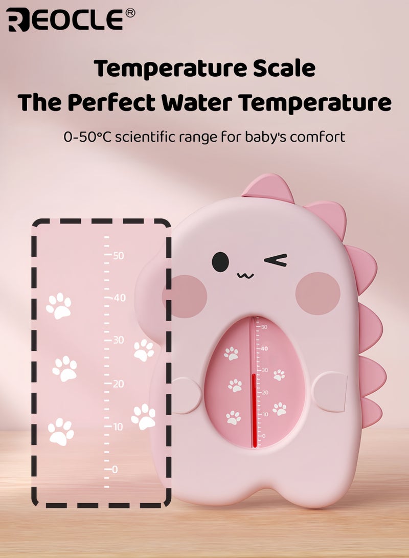 REOCLE Baby's Bath Thermometer with Water Temperature Sensor Floating Bathtub Safety Monitor with Easy Read Display for Infant Newborn Bath Time - Image 5