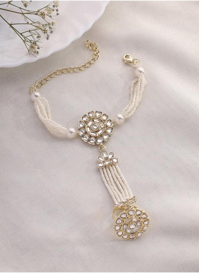 Priyaasi Elegant Women Brass Bracelet with pattern and secured with S-Hook closure and styled in ideal for Western moments — crafted to elevate your special moments.  - Image 2
