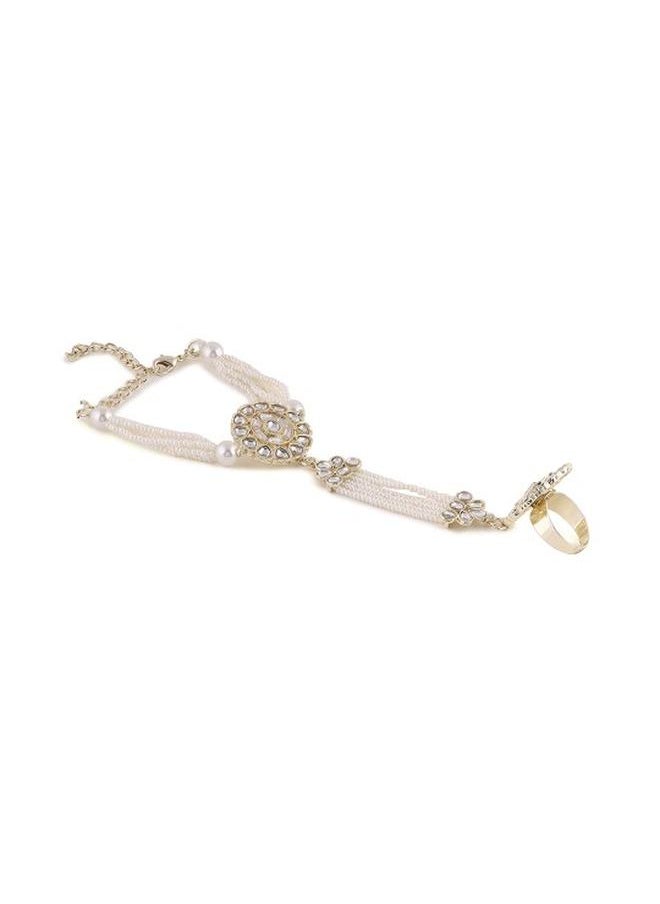 Priyaasi Elegant Women Brass Bracelet with pattern and secured with S-Hook closure and styled in ideal for Western moments — crafted to elevate your special moments.  - Image 4