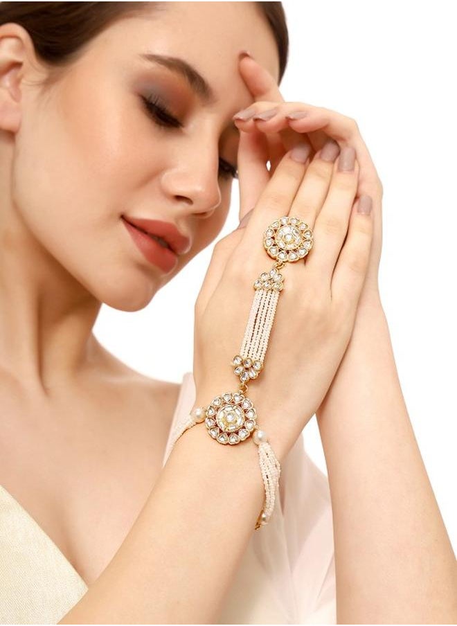 Priyaasi Elegant Women Brass Bracelet with pattern and secured with S-Hook closure and styled in ideal for Western moments — crafted to elevate your special moments.  - Image 1