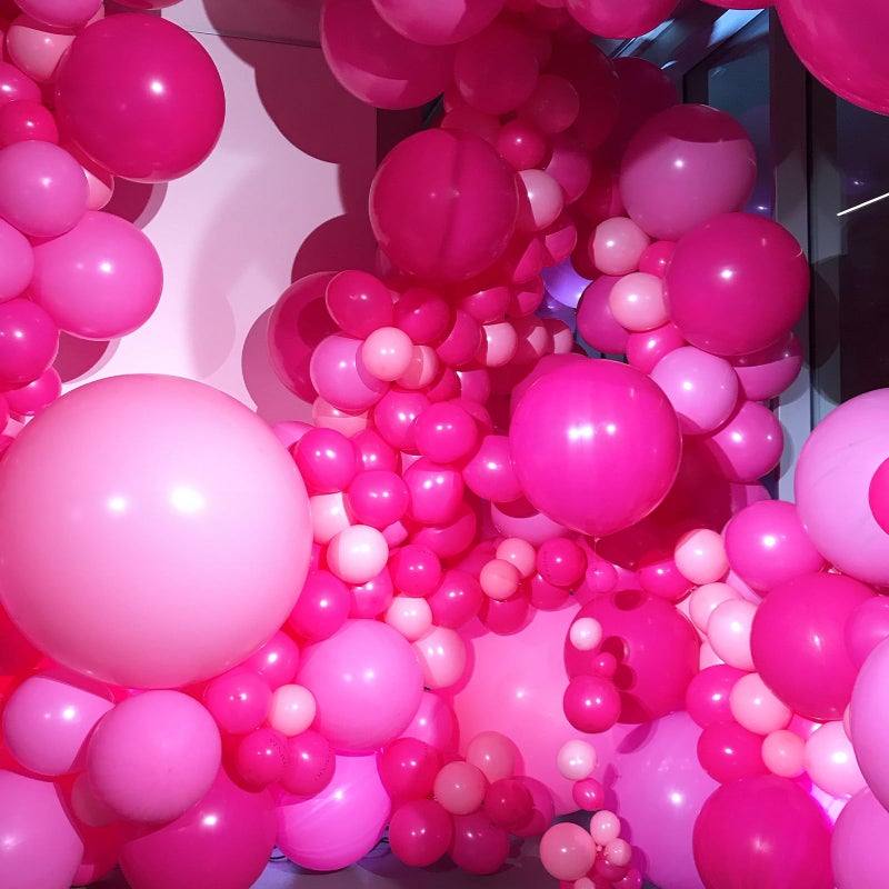 Togvu Hot Pink and Baby Pink Balloons, 60 Packs 12 Inch Premium Pink Latex Balloon with Confetti Balloon for Valentine's Day, Birthday, Baby Shower, Wedding, Princess Theme Party Decoration - Image 5