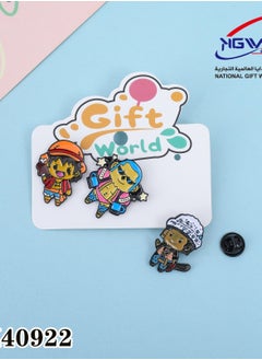 NATIONAL GIFT WORLD COMMERCIAL 3-Piece Anime Cartoon Stitch Badge Brooch Creative Character Luffy 