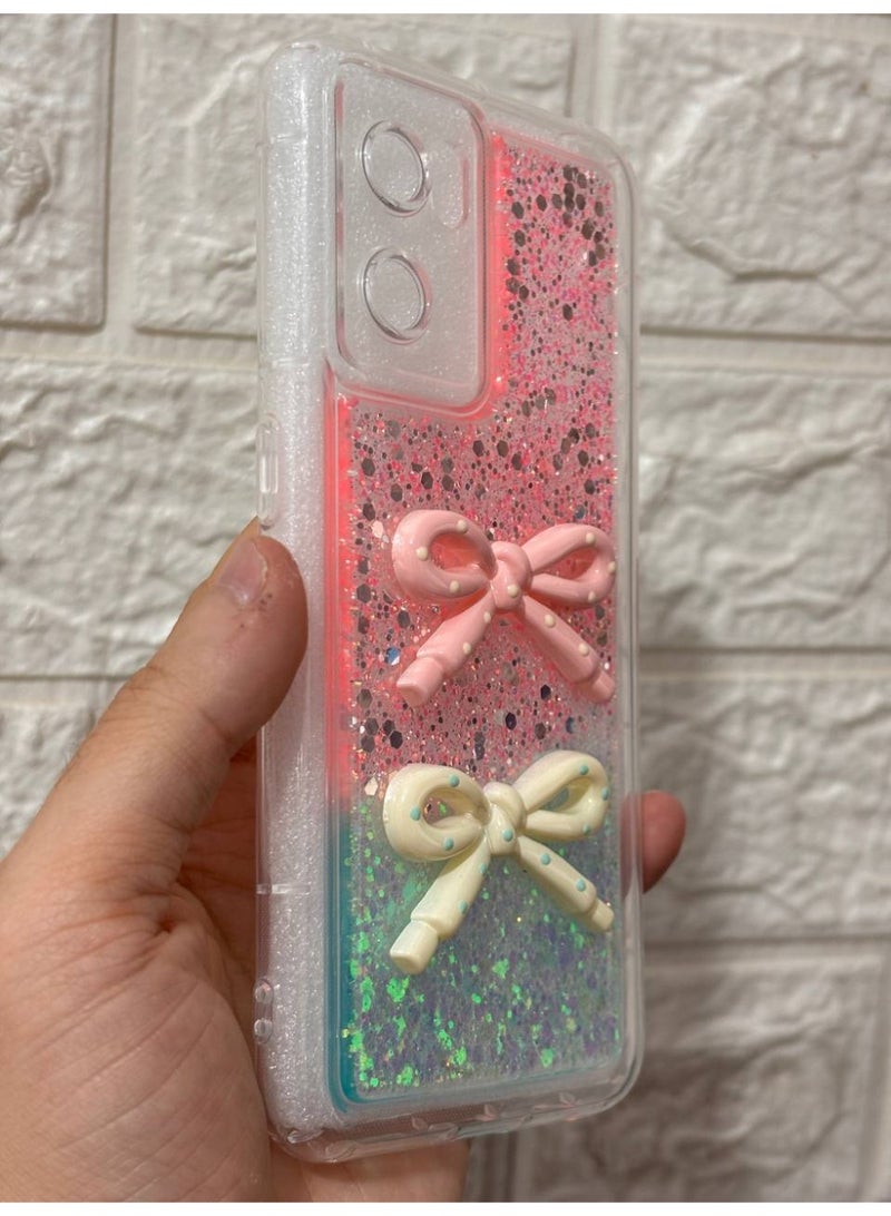 غطاء خلفي مع فيونكة متوافق مع هاتف OPPO RENO 7 / Reno 8 - Image 2