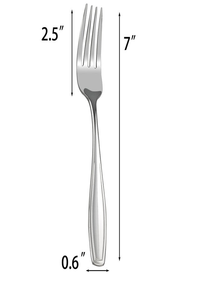 Pekky Stainless Steel Salad Forks, 7 Inch, Set of 12 - Image 4