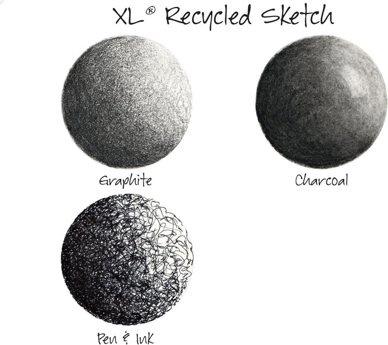 Canson XL Series Sketchbook Recycled Foldover Pad 35x55 inches 100 Sheets 50lb74g Artist Paper for Adults and Students Graphite Charcoal Pencil Colored Pencil - Image 4