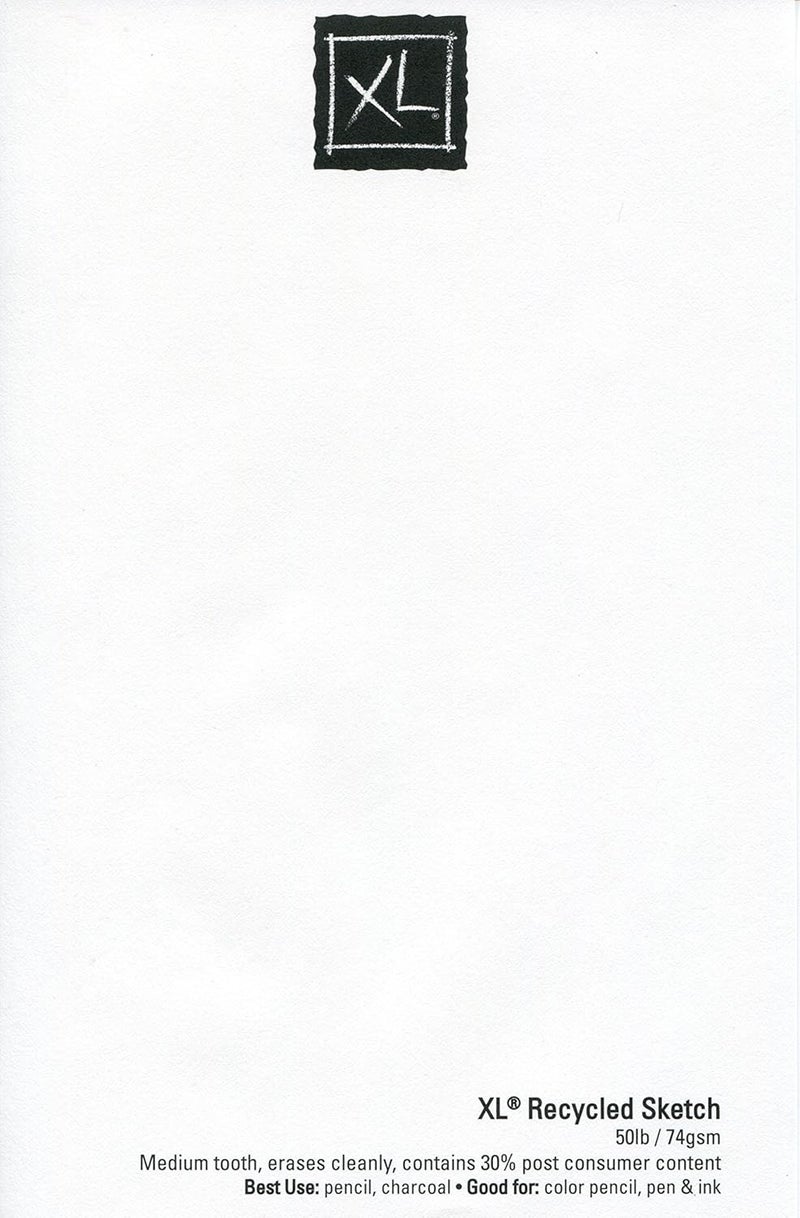 Canson XL Series Sketchbook Recycled Foldover Pad 35x55 inches 100 Sheets 50lb74g Artist Paper for Adults and Students Graphite Charcoal Pencil Colored Pencil - Image 3