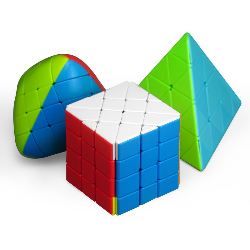 Panxin 4X4 Pyramid Shaped Magic Puzzle Toy With Twisting Edges And Transforming Features, Dinosaur X Cube Puzzle Toy - Image 2