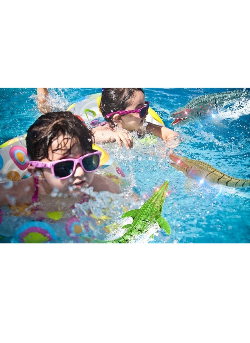 lakia Remote Control Dinosaur, 2.4G Water Toys RC Boat with LED Lights Module Batteries Boat for Swimming Pool Lake Bathroom Bath Birthday Party Kids Boys Girls  - Image 5