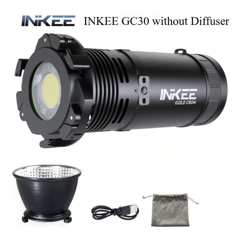 Inkee Gc30 30W LED Video Light without Diffuser 2700-6500k for Outdoor Photography and Videography - Image 2