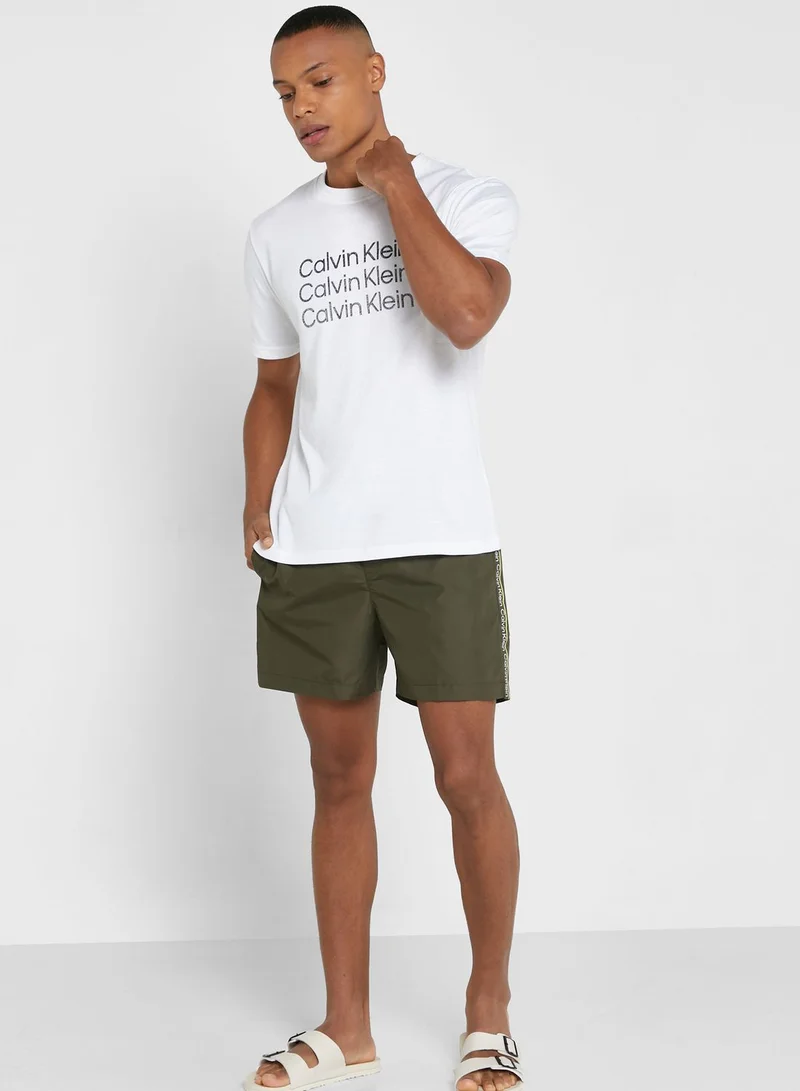 Calvin Klein Jeans Side Logo Tap Swim Shorts