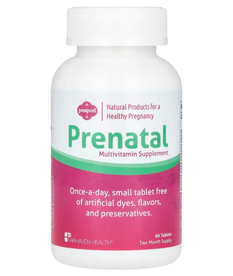 fairhaven health Peapod Prenatal Multivitamin Supplement 60 Tablets