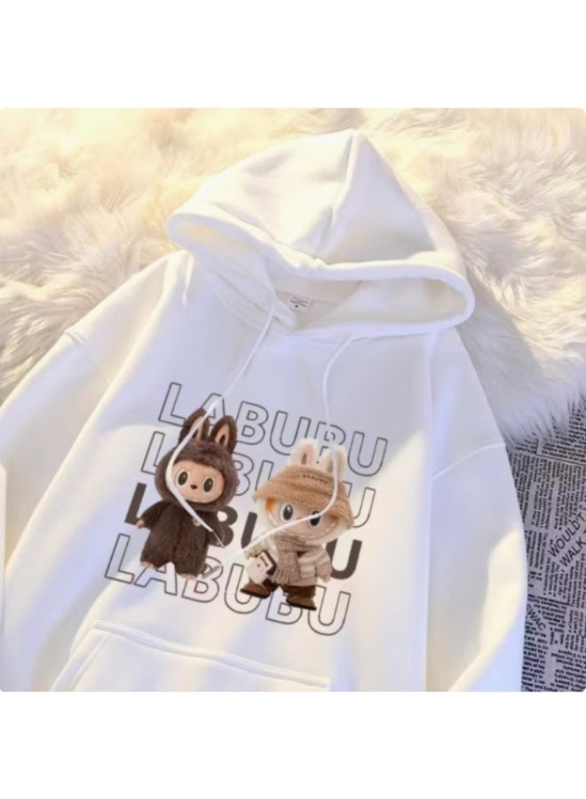 LABUBU The Monster Print Graphic Sweat Shirt Hoodie - Image 2