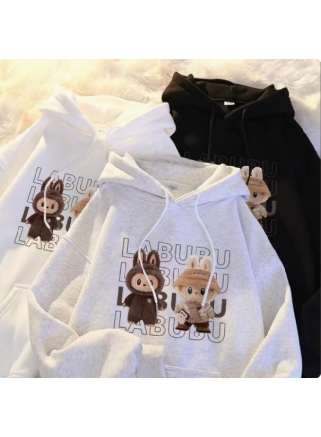 LABUBU The Monster Print Graphic Sweat Shirt Hoodie - Image 3