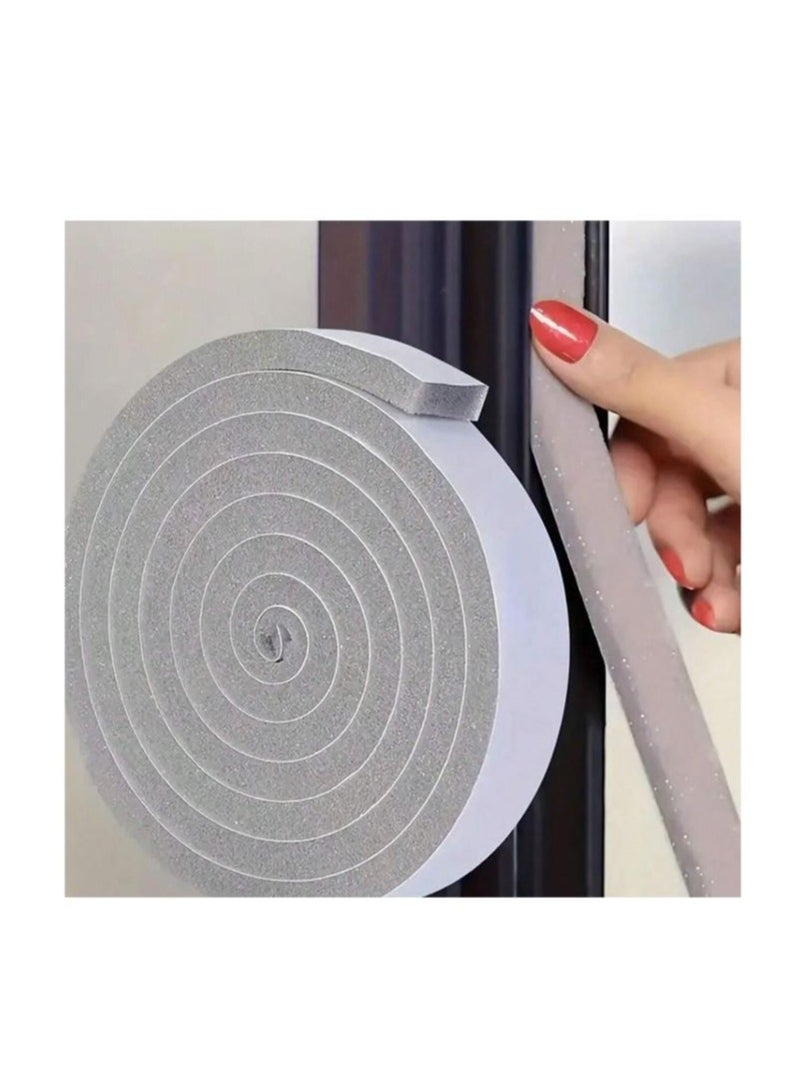 2 Rolls Window And Door Seal Strip, Self-Adhesive Insulation Foam Tape Sponge, Soundproof Door And Window Sound Isolation Rubber Tape, Dustproof - Image 2