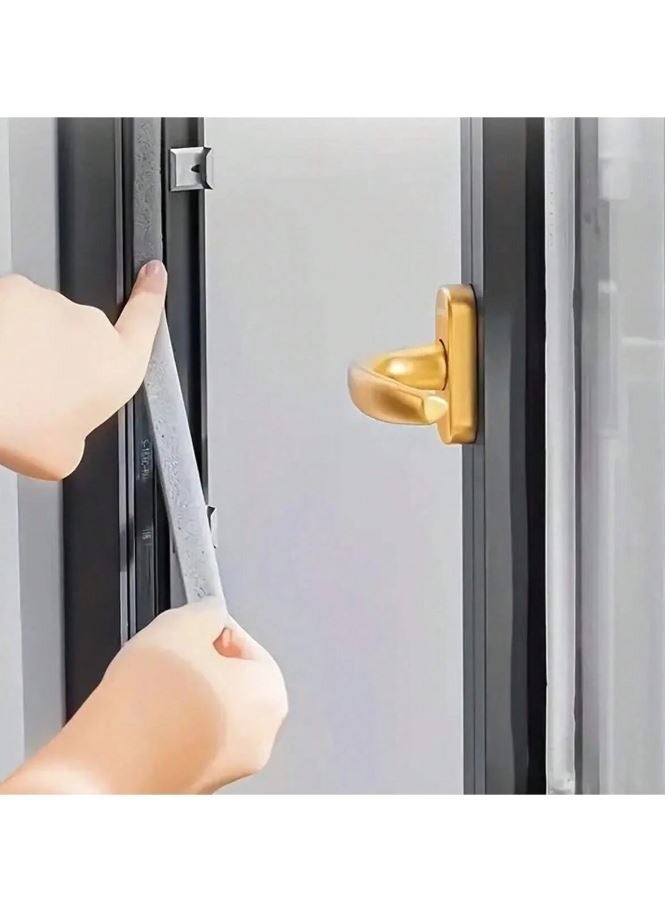 2 Rolls Window And Door Seal Strip, Self-Adhesive Insulation Foam Tape Sponge, Soundproof Door And Window Sound Isolation Rubber Tape, Dustproof - Image 4