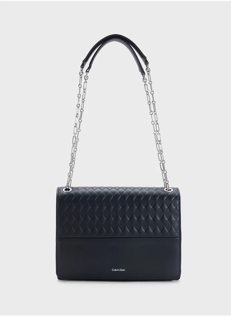 CALVIN KLEIN MINI QUILTED CONVERTIBLE CHAIN BAG