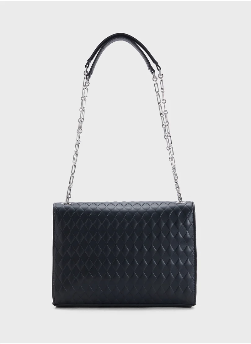 CALVIN KLEIN MINI QUILTED CONVERTIBLE CHAIN BAG