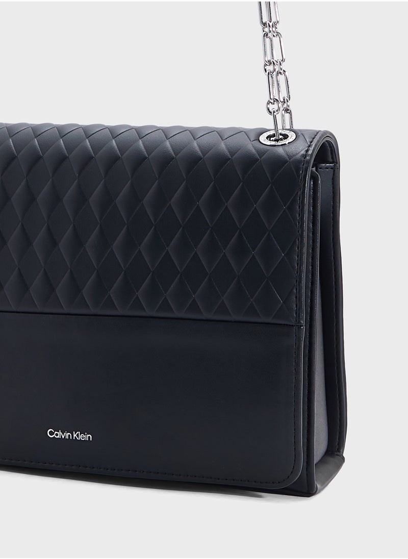 CALVIN KLEIN MINI QUILTED CONVERTIBLE CHAIN BAG  - Image 4